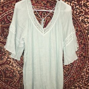 Bohemian Mint Green Dress